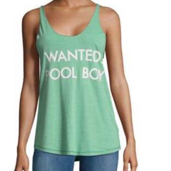 Junk Food Jade Green Wanted Pool Boy Tank XS - Picture 7 of 7